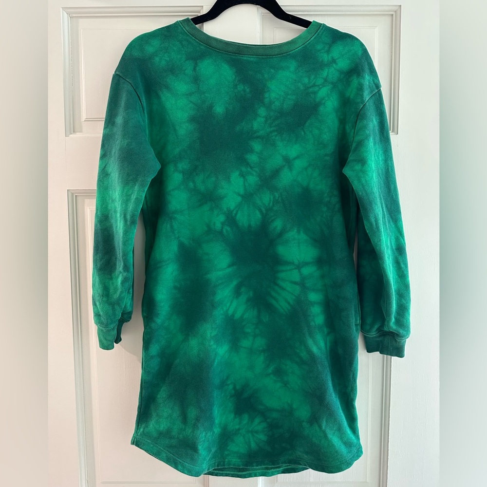 Gap Kids Sweatshirt Dress Green Tie Dye Size 12
